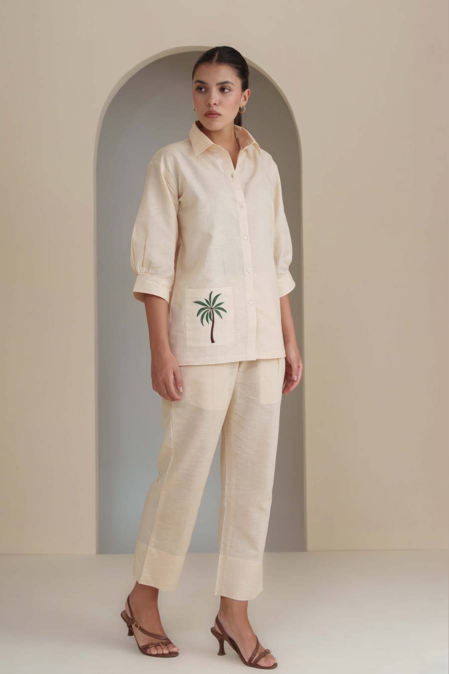 Palm Grove Shirt - Beige