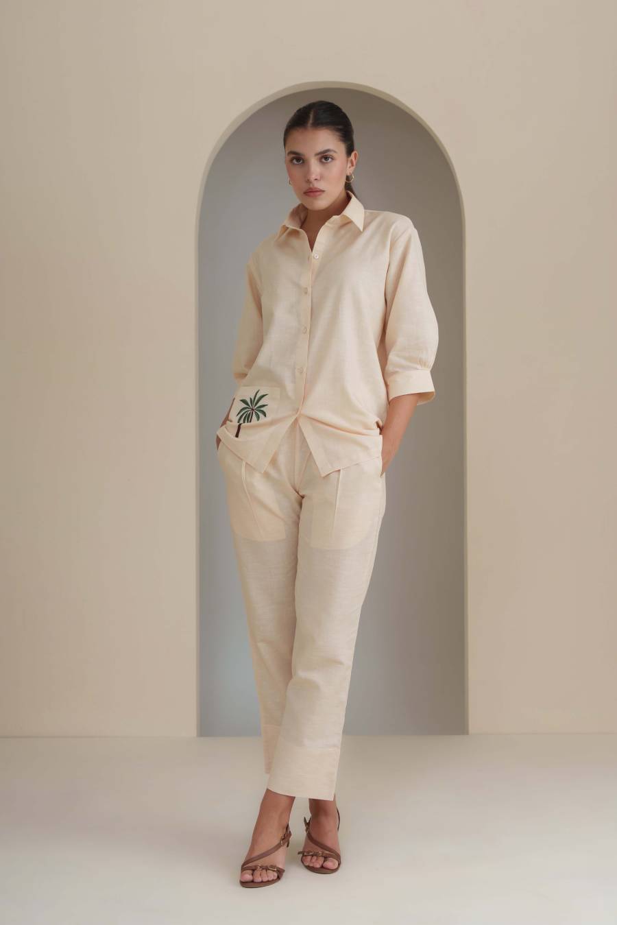 Palm Grove Pant - Beige