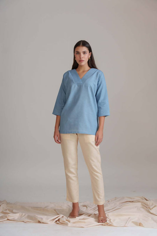 Cove Set - Dusty Blue-Beige