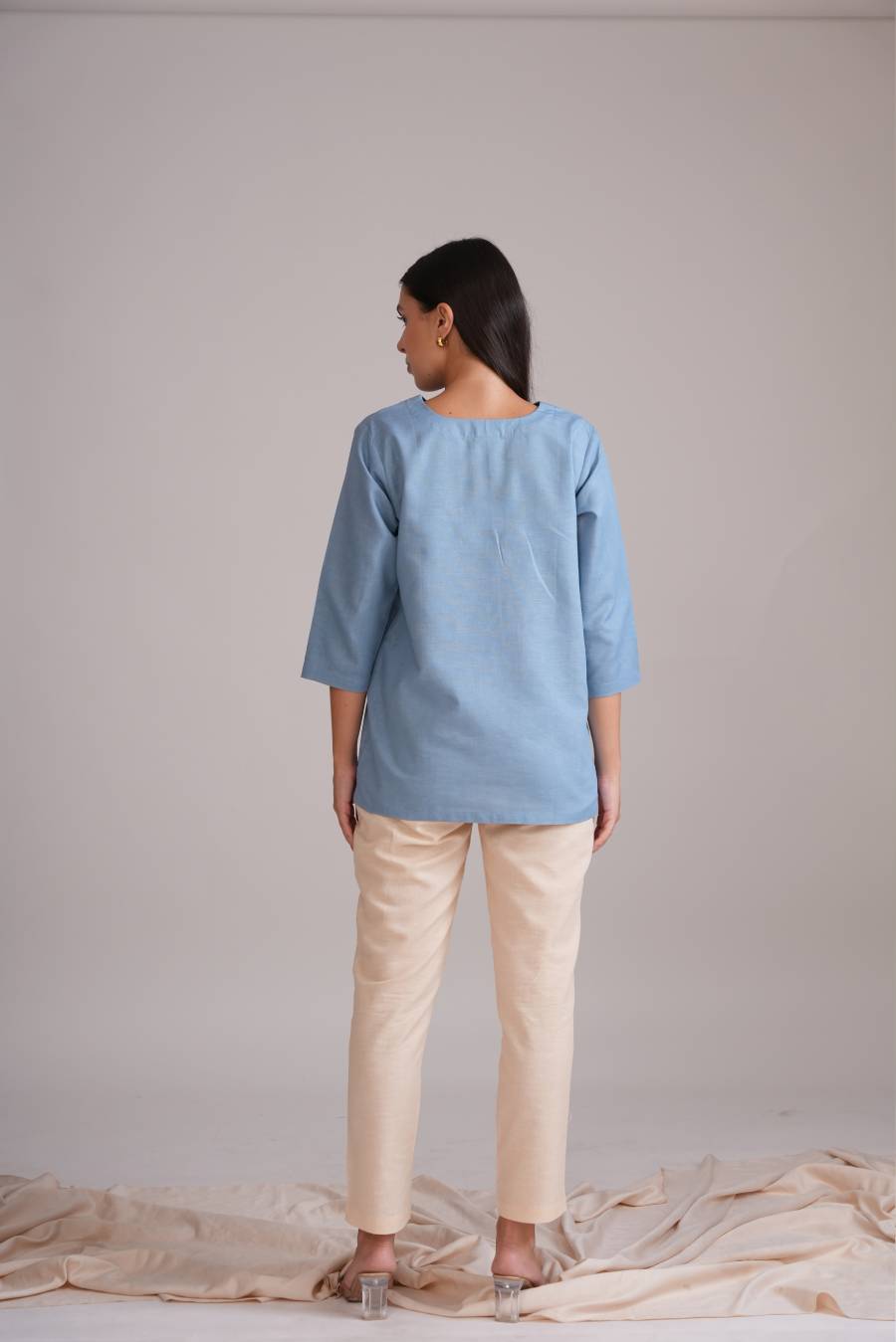 Cove Set - Dusty Blue-Beige