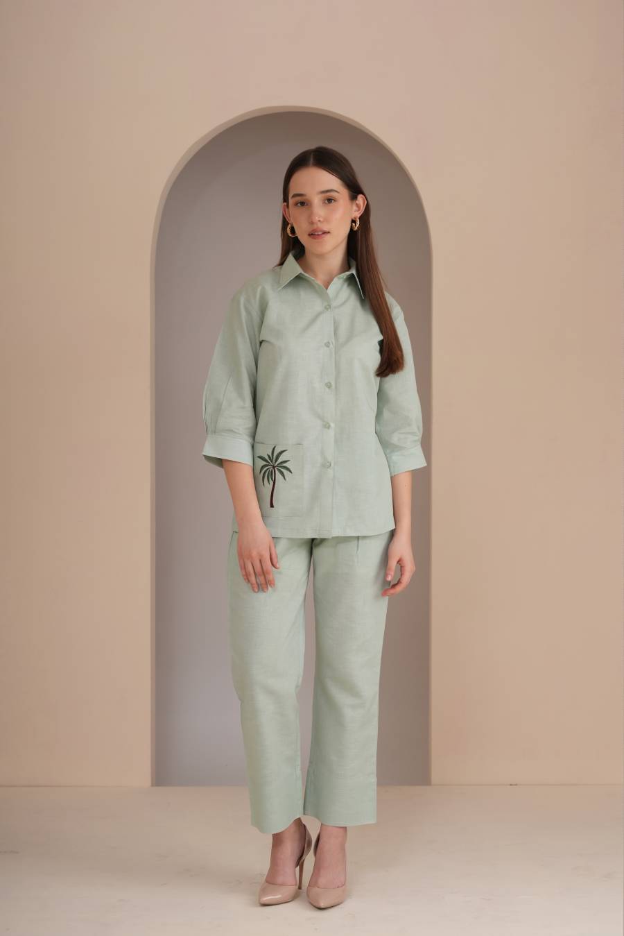Palm Grove Pant - Mint Green