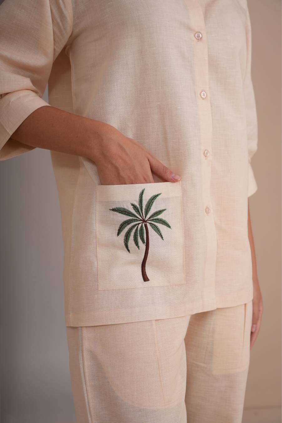 Palm Grove Shirt - Beige