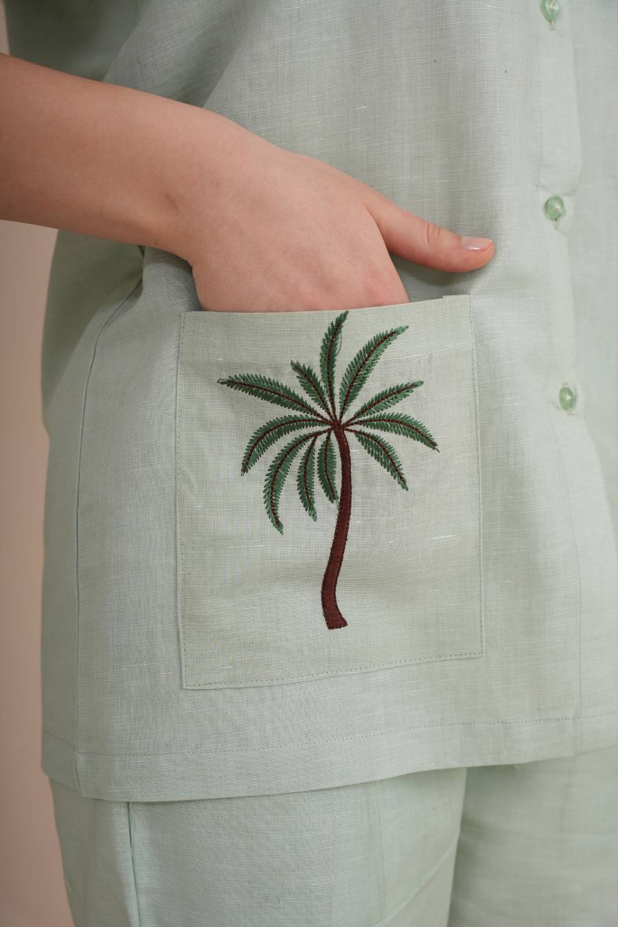Palm Grove Shirt - Mint Green