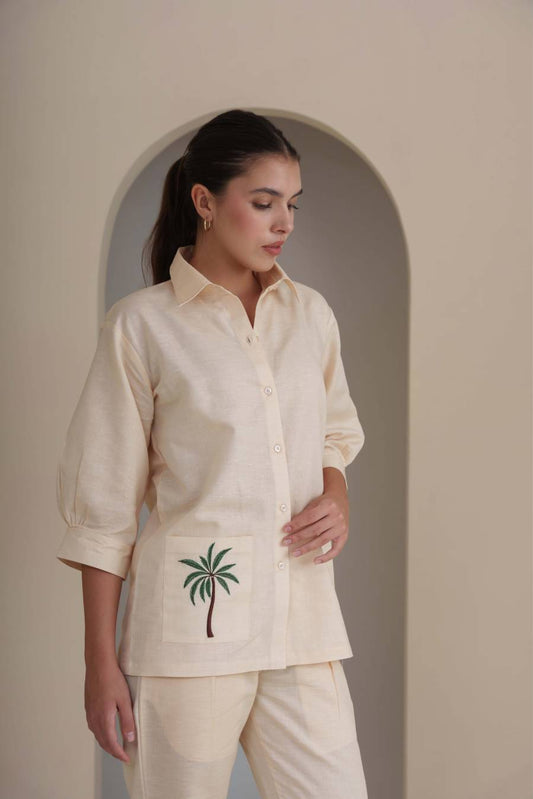 Palm Grove Shirt - Beige