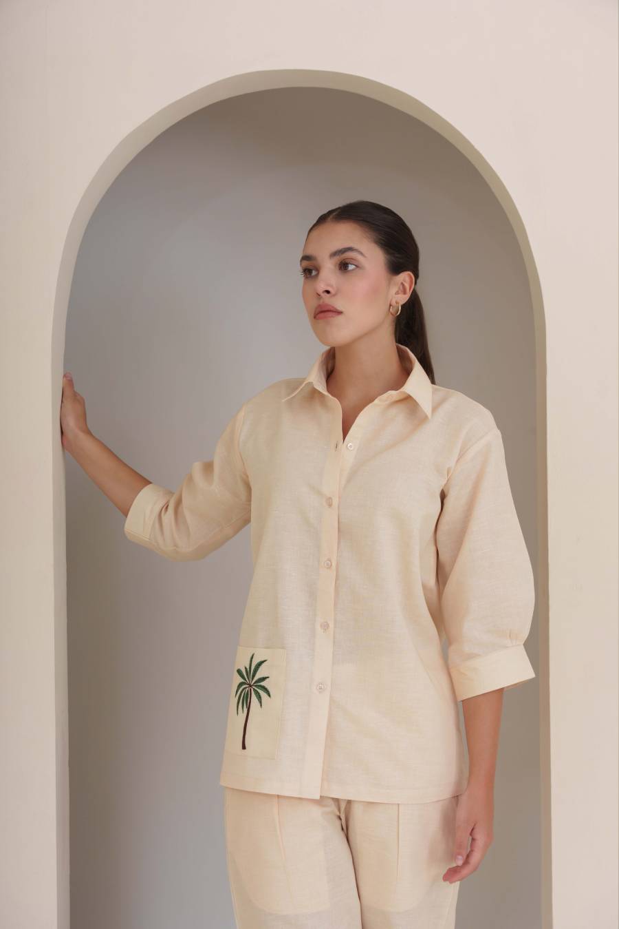 Palm Grove Shirt - Beige