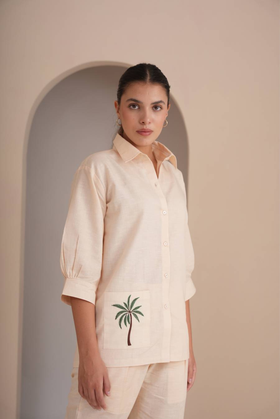 Palm Grove Shirt - Beige